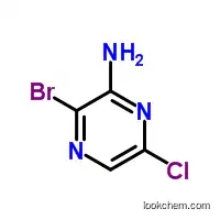 Molecular Structure of 212779-21-0 (2-Amino-3-bromo-6-chloropyrazine)